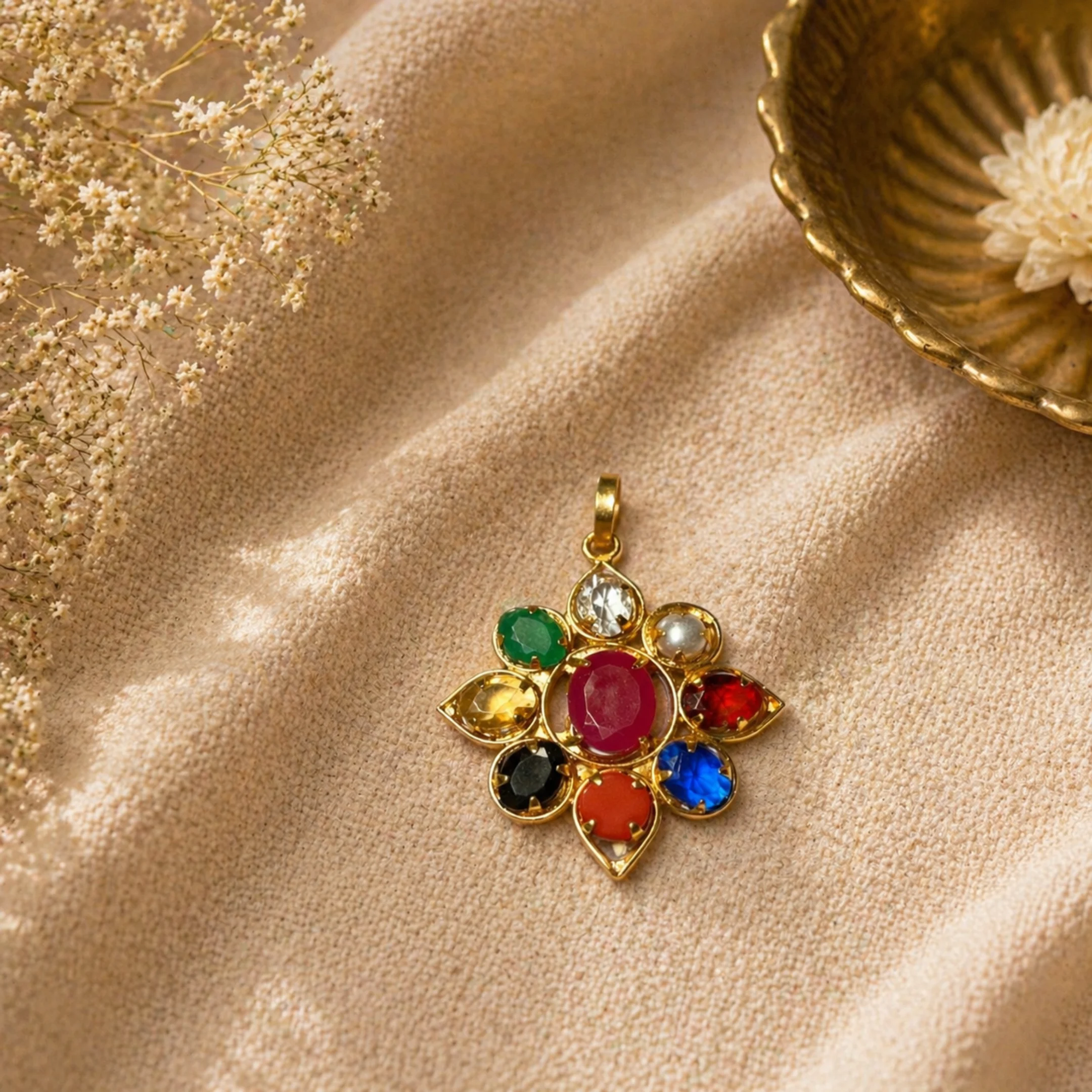 Navratna Pendant