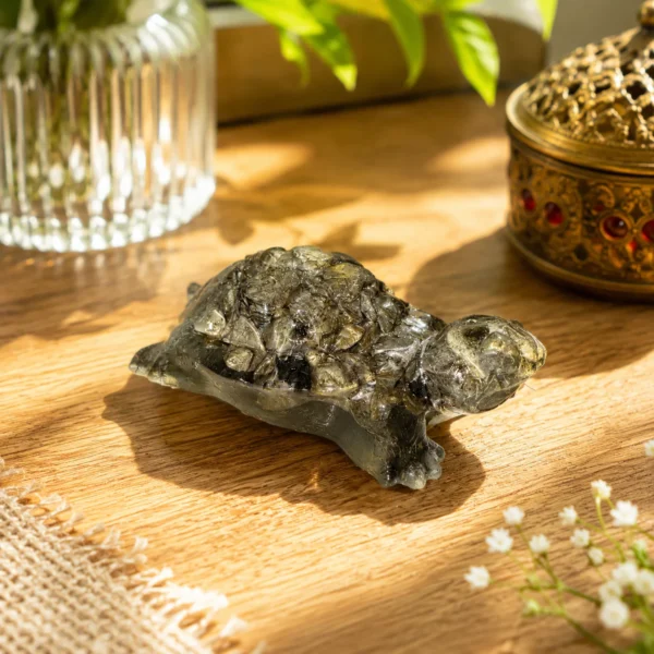 Pyrite Turtle  Prosperity, Stability & Positive Energy